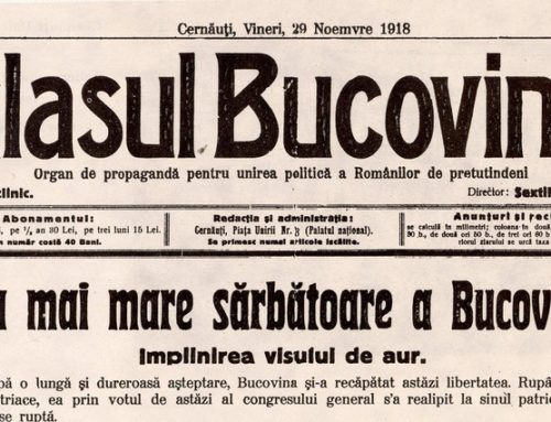 Revenirea Bucovinei în Trupul Țării – 103 ani